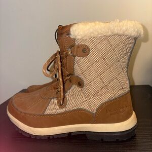 BearPaw Brown and Cream Winter Boots